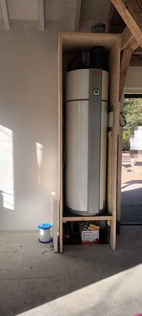 NIBE ventilatielucht/water warmtepompboiler 260 L, Doe-het-zelf en Verbouw, Ophalen, Gebruikt, 100 liter of meer, Boiler