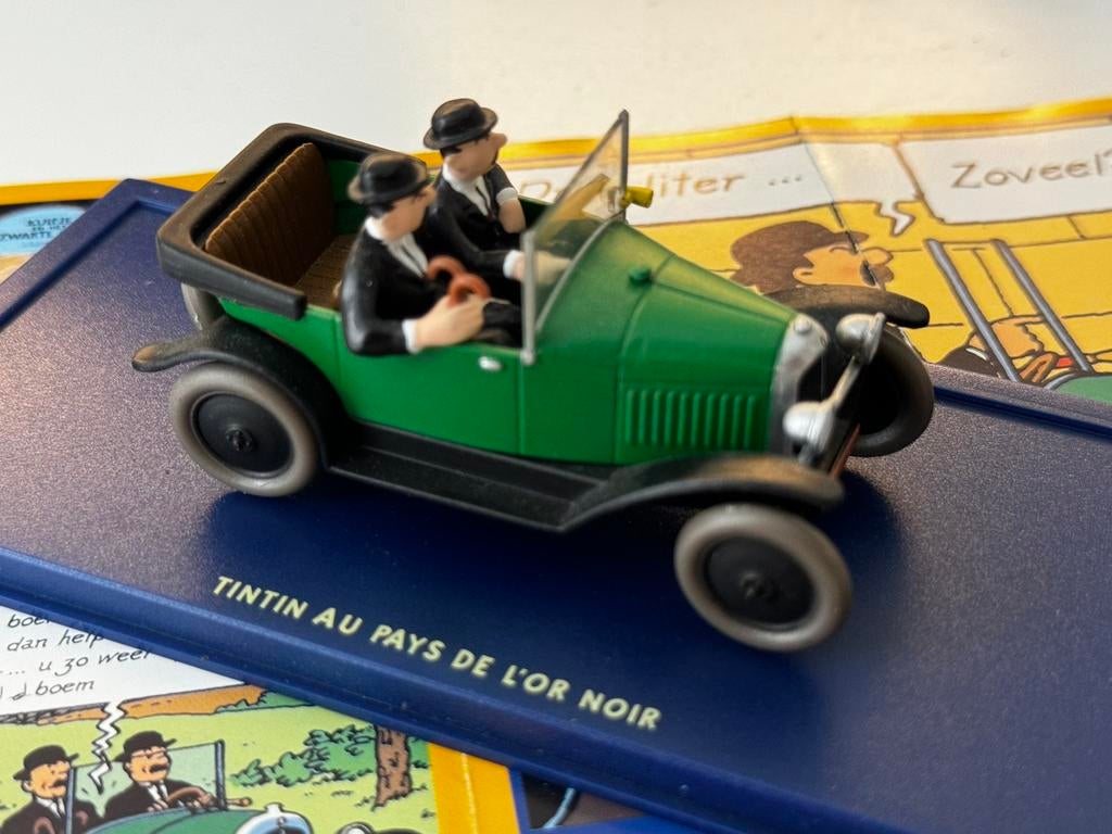 Kuifje auto 1:43 de Citroën torpedo uit zwarte goud, Ophalen of Verzenden, Kuifje, Zo goed als nieuw, Beeldje of Figuurtje