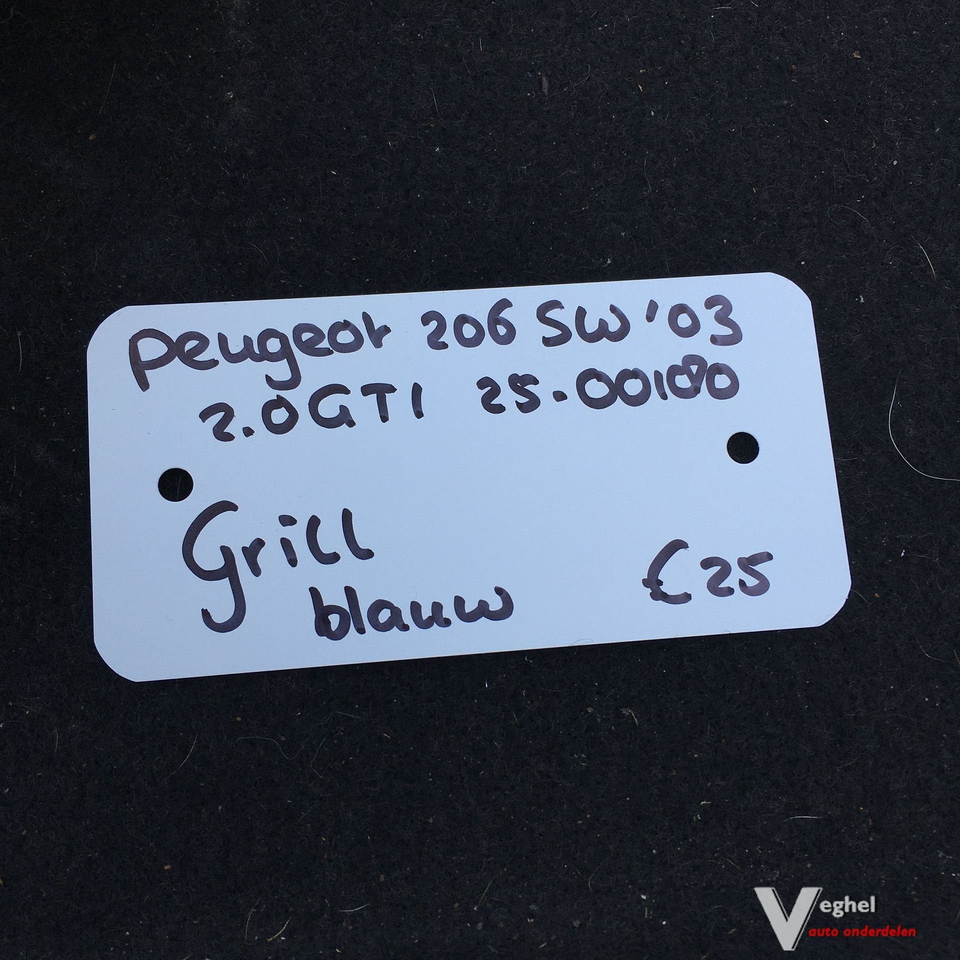 Peugeot 206 gti 2.0 16v Sw 2003 2500180  Grille