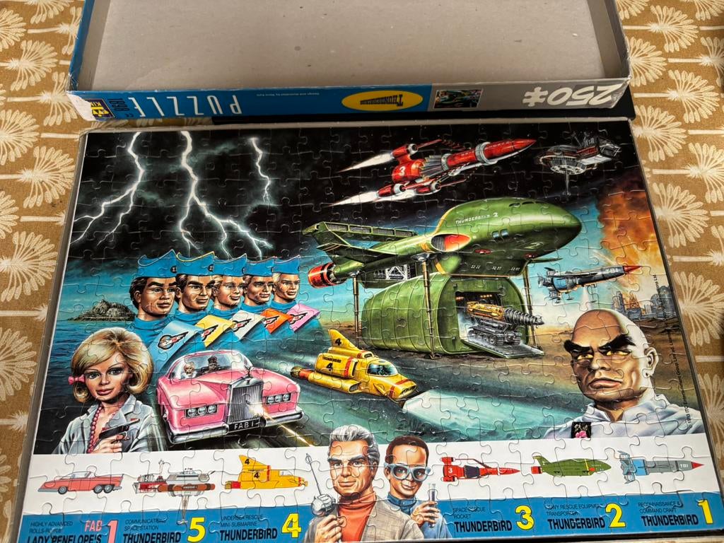 Thunderbirds puzzel (250 stukjes), Ophalen of Verzenden