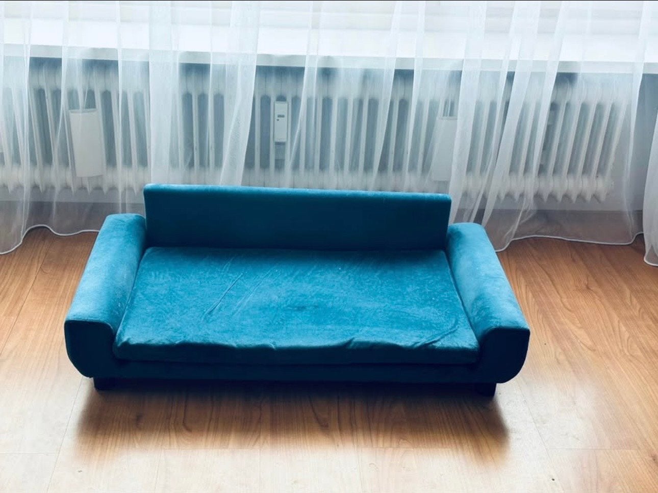vidaXL hondenbank blauw – 100 cm – zo goed als nieuw, Dieren en Toebehoren, Ophalen, Zo goed als nieuw