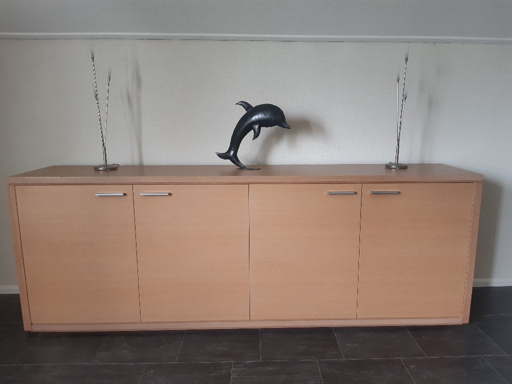 NU OF NOOIT:Mooi dressoir, uitstekende kwaliteit. KOOPJE !!!, Ophalen, Strak design, lichteiken-look, Met deur(en), Zo goed als nieuw