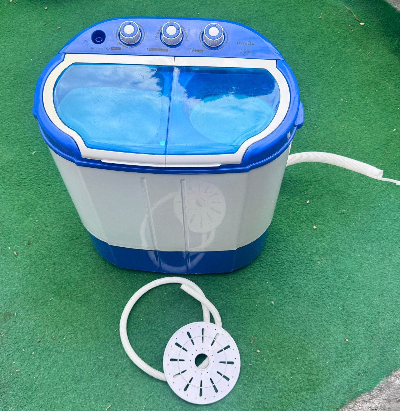 Campingwasmachine met centrifuge, Ophalen of Verzenden, Zo goed als nieuw