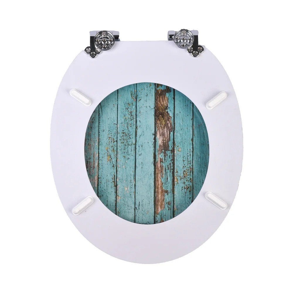 Universele WC Bril / Toiletbril van hout (Steigerhout kleur), Ophalen of Verzenden, Nieuw, Toilet