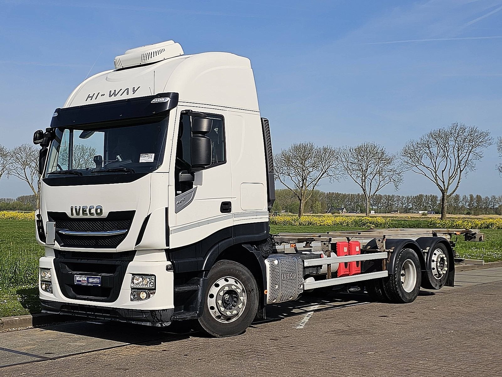 IVECO AS260S42 STRALIS 6x2 intarder alcoa's, Automaat, Euro 6, Iveco, Wit