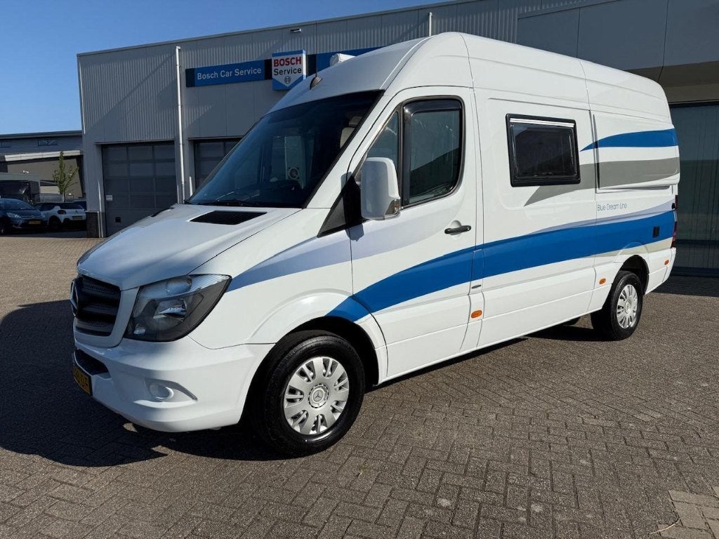 Mercedes-Benz Sprinter Buscamper - Compact en Compleet, Caravans en Kamperen, Tot en met 2, Mercedes-Benz, Bedrijf, 4 tot 5 meter