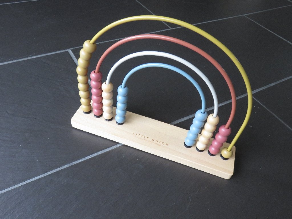 Houten kralenspiraal telraam, Little Dutch. Als nieuw., Kinderen en Baby's, Ophalen of Verzenden, Zo goed als nieuw