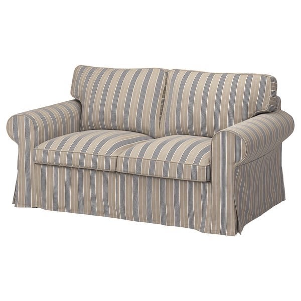 Comfortabele gestreepte tweezitsbank, Huis en Inrichting, Ophalen, 150 tot 200 cm, Tweepersoons, 75 tot 100 cm