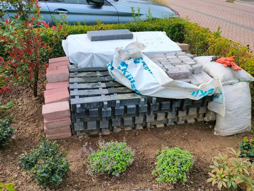 Straatstenen antraciet waterpasserend, Ophalen, Klinkers, Nieuw, 10 m² of meer