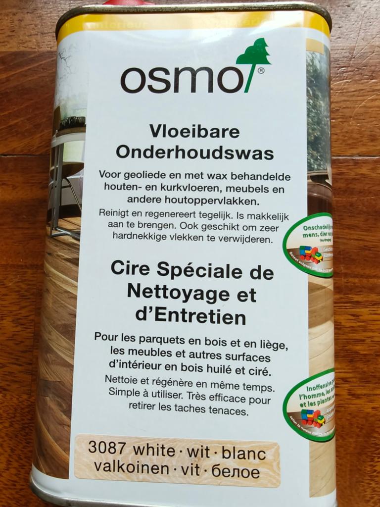 Osmo Vloeibare Onderhoudswas Wit voor Hout & Kurk, Ophalen of Verzenden, Nieuw, Overige materialen, Overige typen