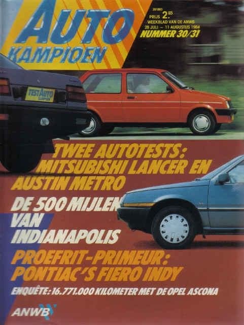 Autokampioen 30/31 1984 : Pontiac Fiero - Triumph TR3 - Alfa, Ophalen of Verzenden, Gelezen, Algemeen
