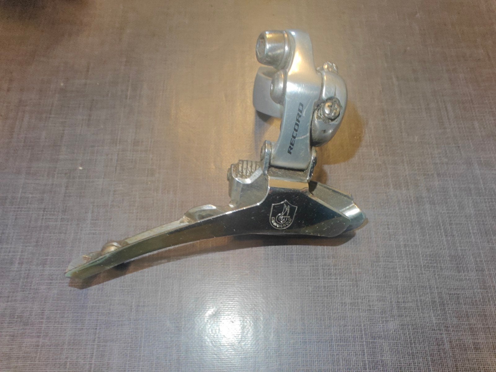 campagnolo record voorderailleur met klemband, Fietsen en Brommers, Ophalen of Verzenden