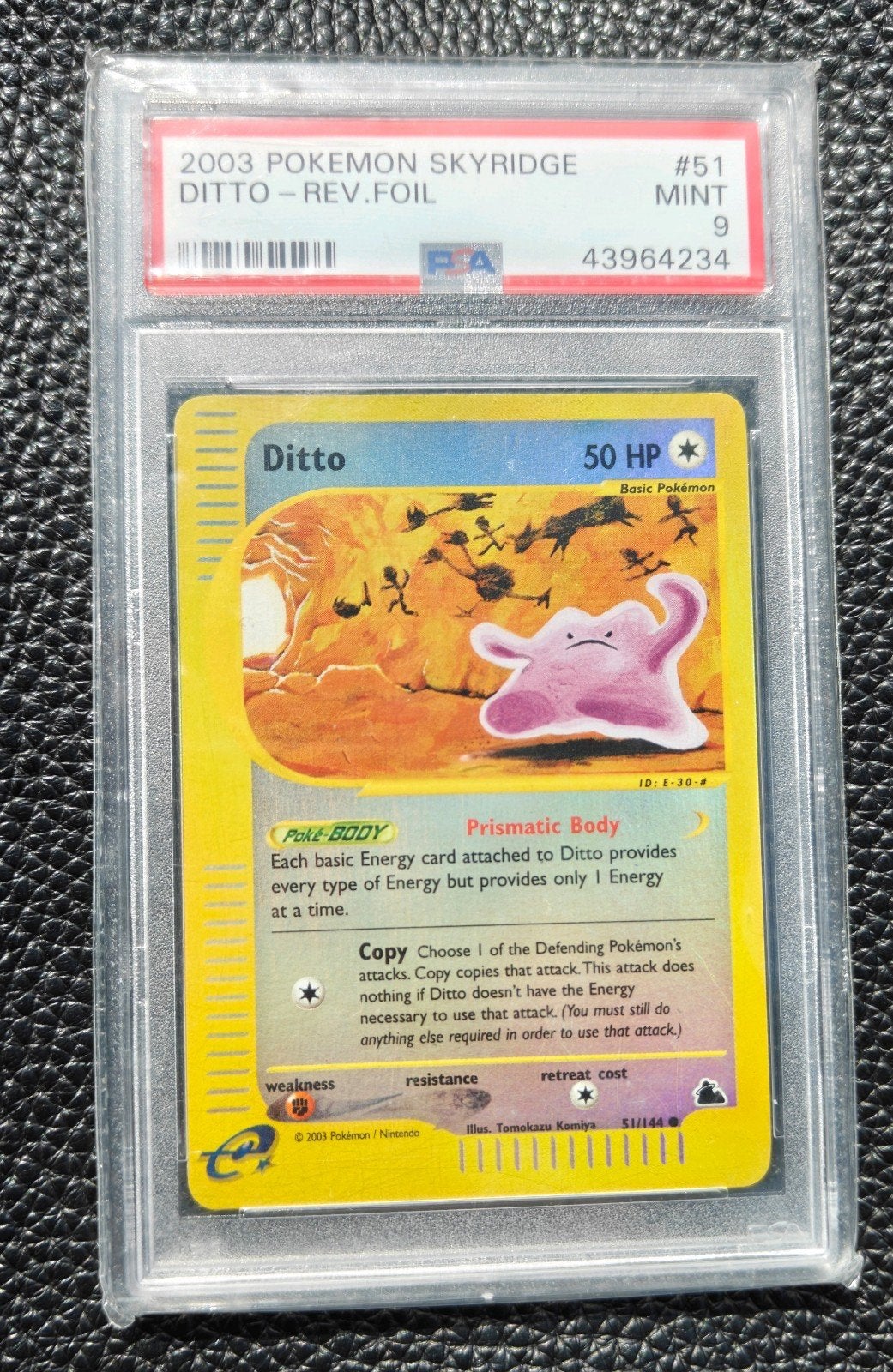 2003 Ditto Reverse Skyridge #51 PSA 9, Ophalen of Verzenden, Zo goed als nieuw