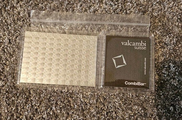 Valcambi Combibar 100x 1g Zilver .999, Ophalen of Verzenden, Zilver