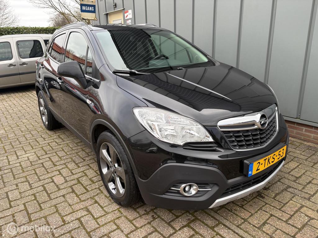 Opel Mokka 1.4 T Cosmo, Auto's, Euro 5, 15 km/l, Gebruikt, Leder en Stof
