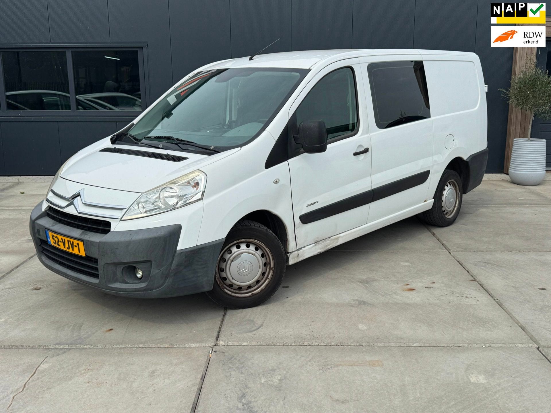 Citroen Jumpy 12 1.6 HDI L2 H1 2007 Dubbele cabine trekhaak, Auto's, Gebruikt, 4 cilinders, Citroën, Origineel Nederlands