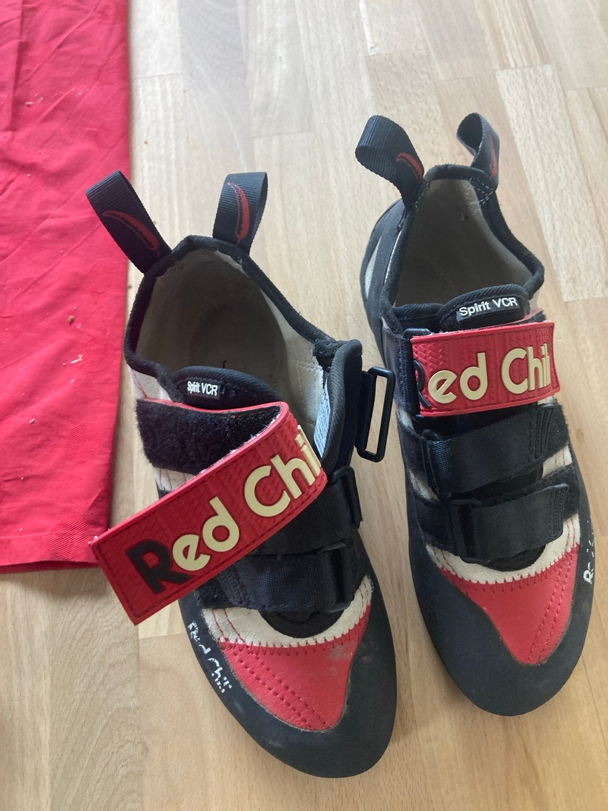 Red Chili Spirit VCR Klimschoenen - Maat 37.5, Sport en Fitness, Klimsport, Ophalen of Verzenden, Gebruikt, Klimsportschoenen