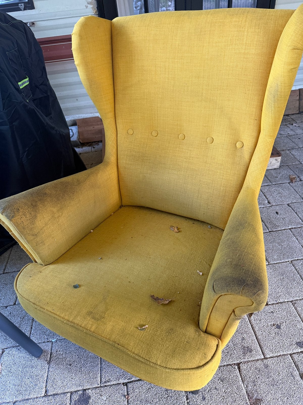 Ikea strandmon stoel geel gratis, Ophalen, Gebruikt, Overige kleuren, Eén