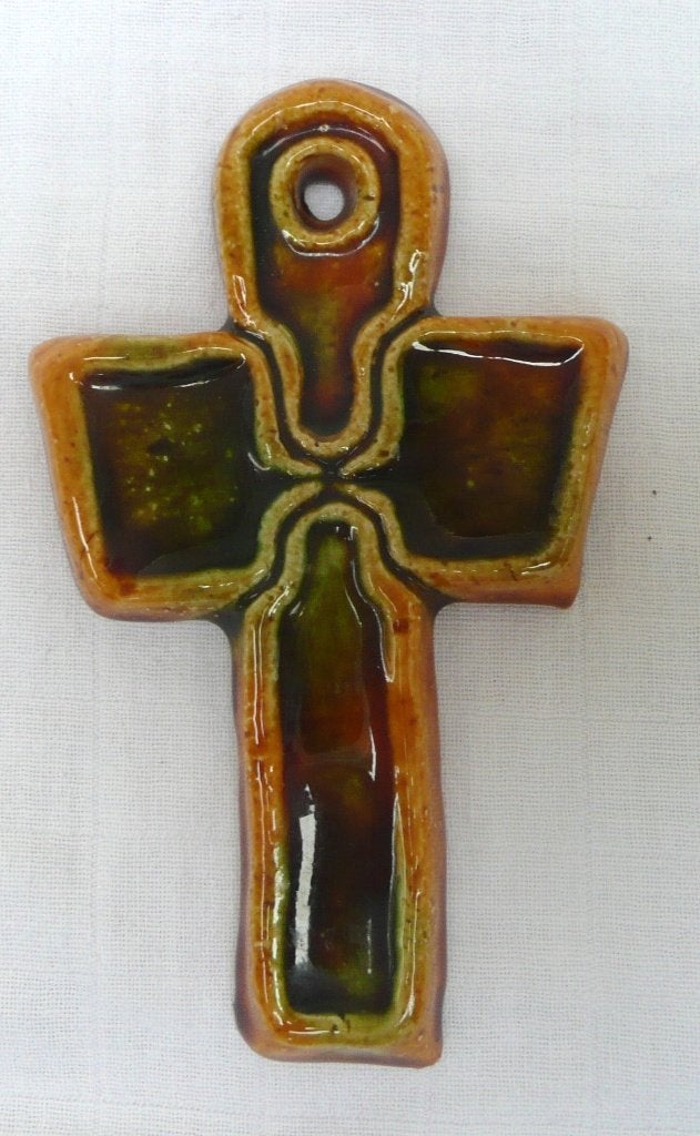 keramiek: klein kruisje (445), Ophalen of Verzenden