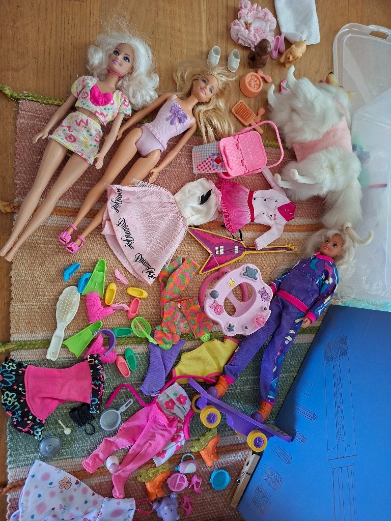 Vintage Barbies jaren 90, Verzamelen, Ophalen of Verzenden, Zo goed als nieuw, Pop