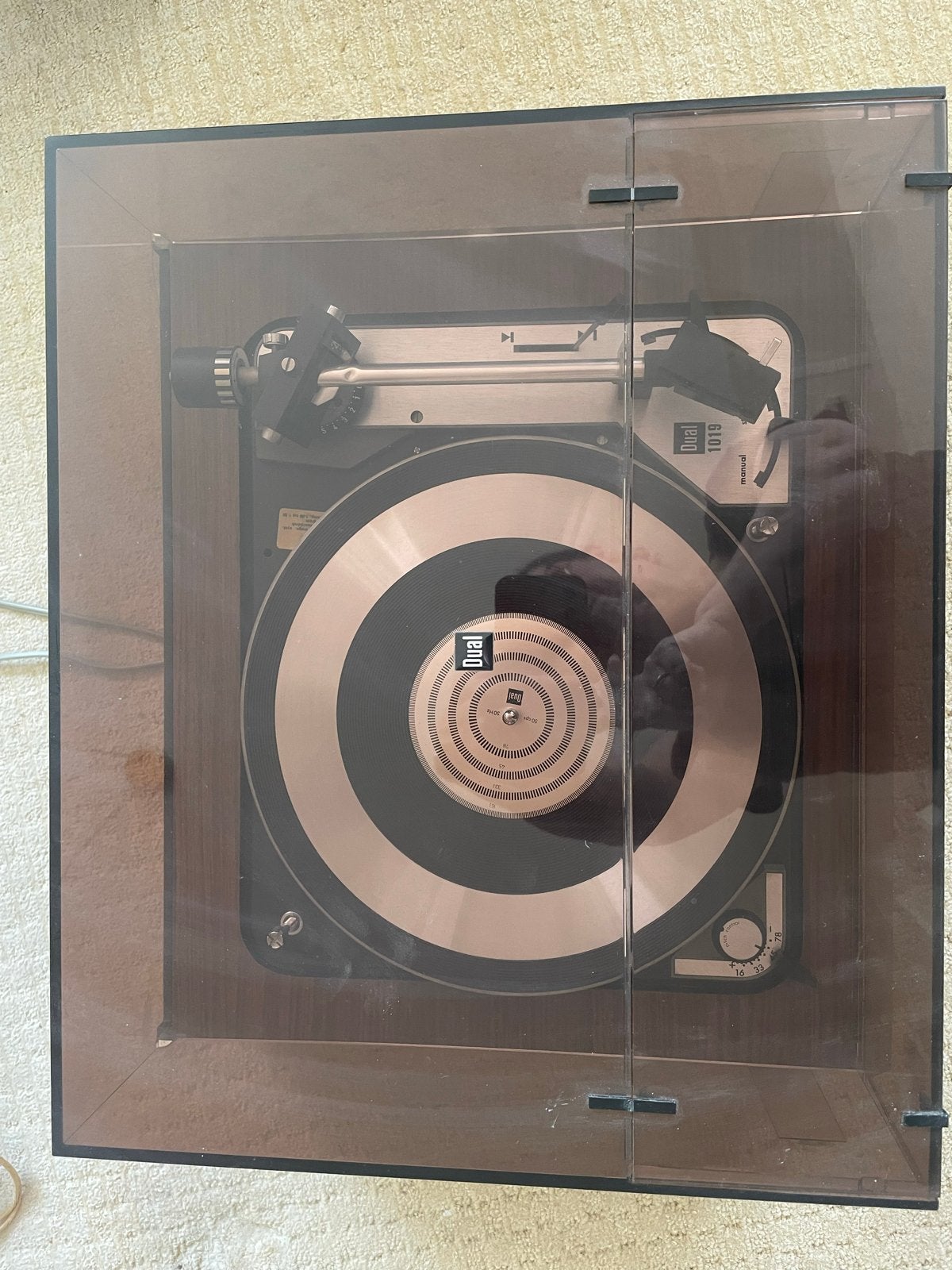 Dual 1019 Platenspeler - Vintage Hifi met Pitch Control, Ophalen, Gebruikt, Pitch-regelaar, Platenspeler