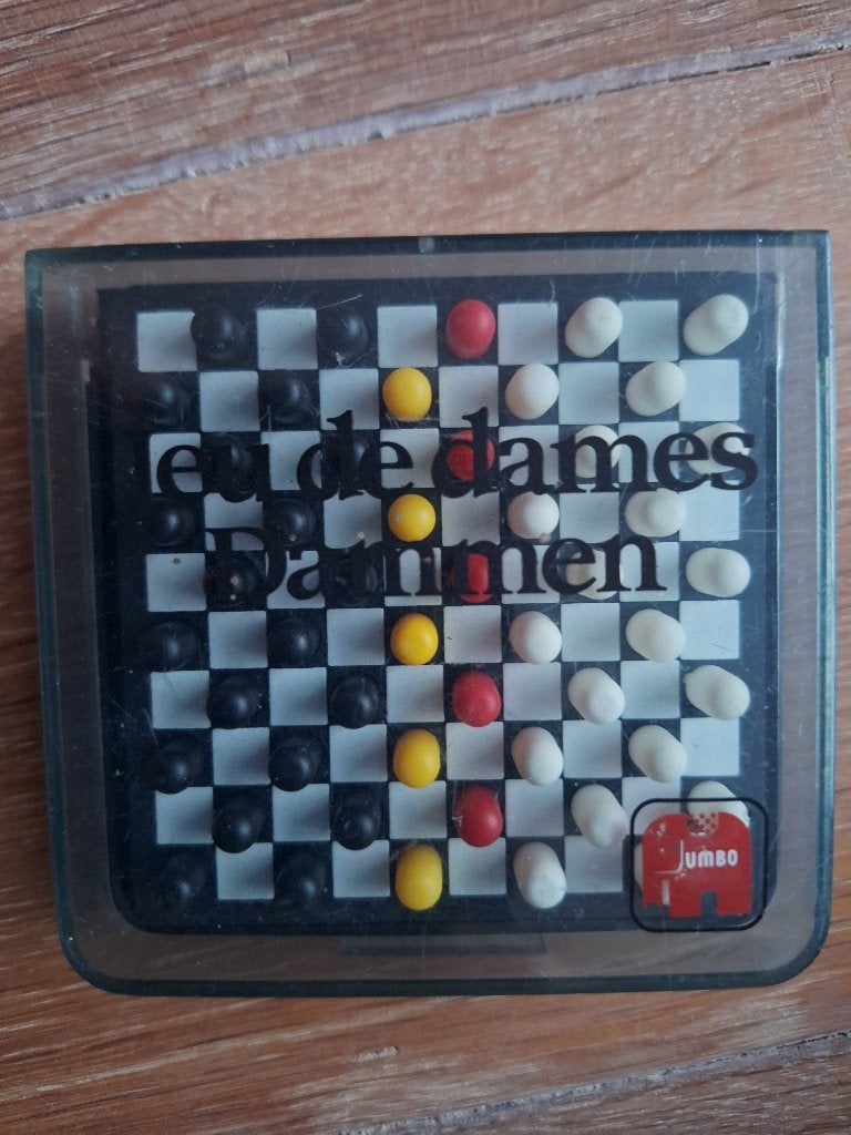 Mini Play dammen van Jumbo, Jumbo, Gebruikt, Een of twee spelers, Ophalen of Verzenden