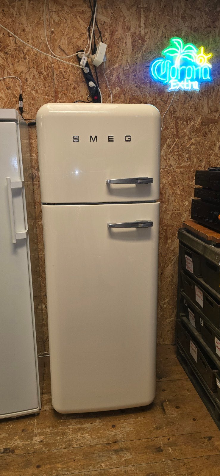 mooie Smeg koelvriescombinatie met garantie, Witgoed en Apparatuur, Koelkasten en IJskasten, 200 liter of meer, Ophalen, Met aparte vriezer