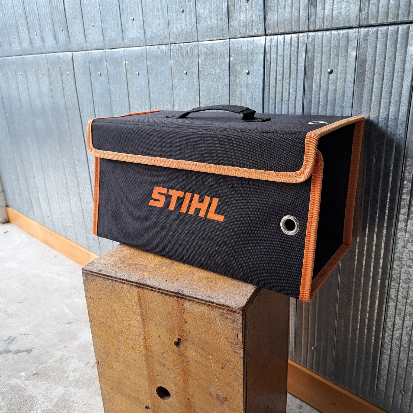 Stihl opvouwbare opbergtas voor de accu snoeischaar GTA 26, Ophalen of Verzenden, Zo goed als nieuw
