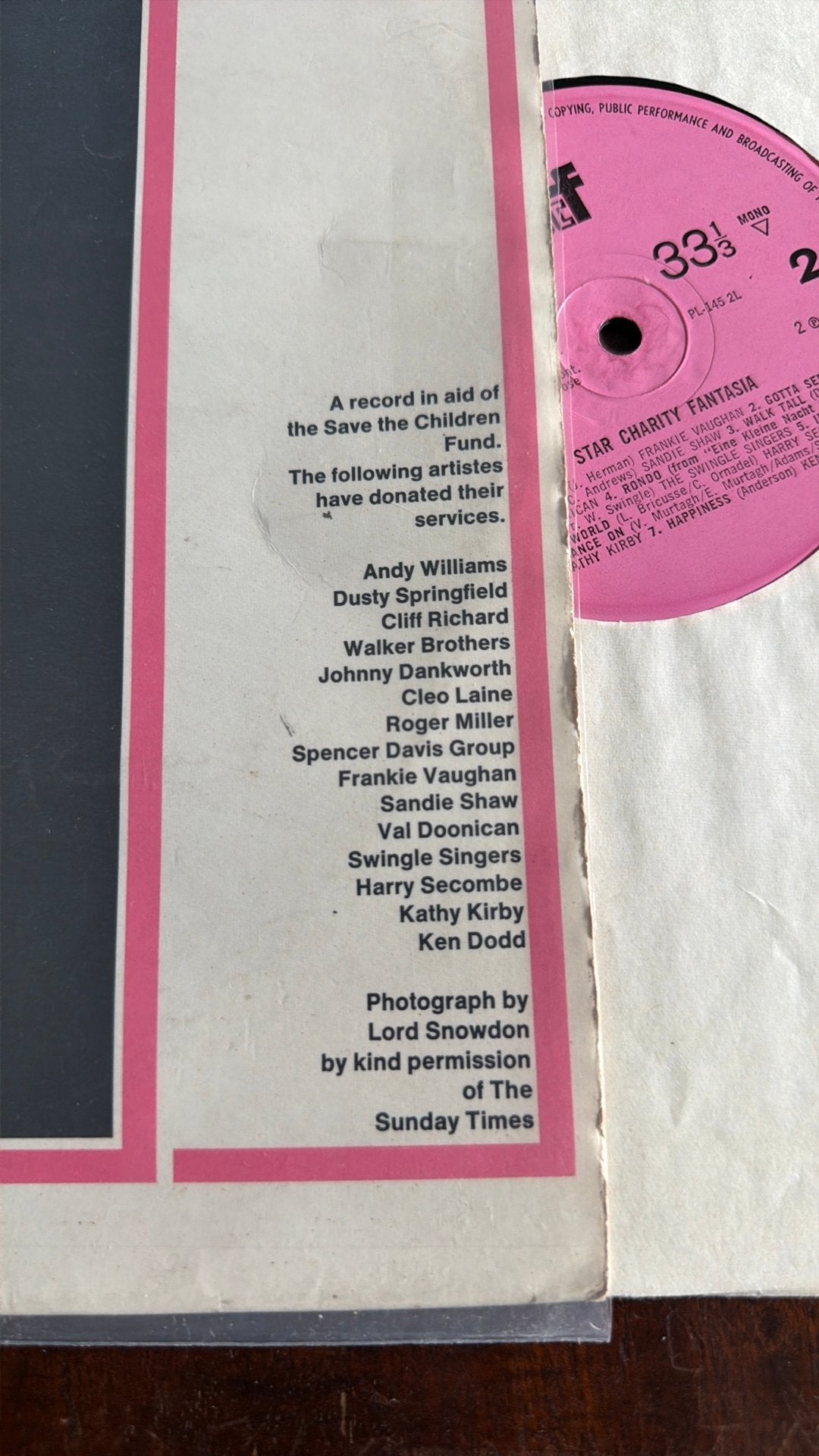 Stars Charity Fantasia - Diverse Artiesten t.b.v. Save the C, Complilatie, Ophalen of Verzenden, Gebruikt, 12 inch