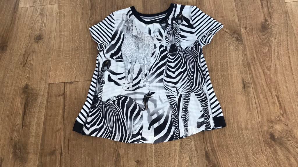 Marccain shirt top zebra zwart wit 3/38, Kleding | Dames, Tops, Ophalen of Verzenden