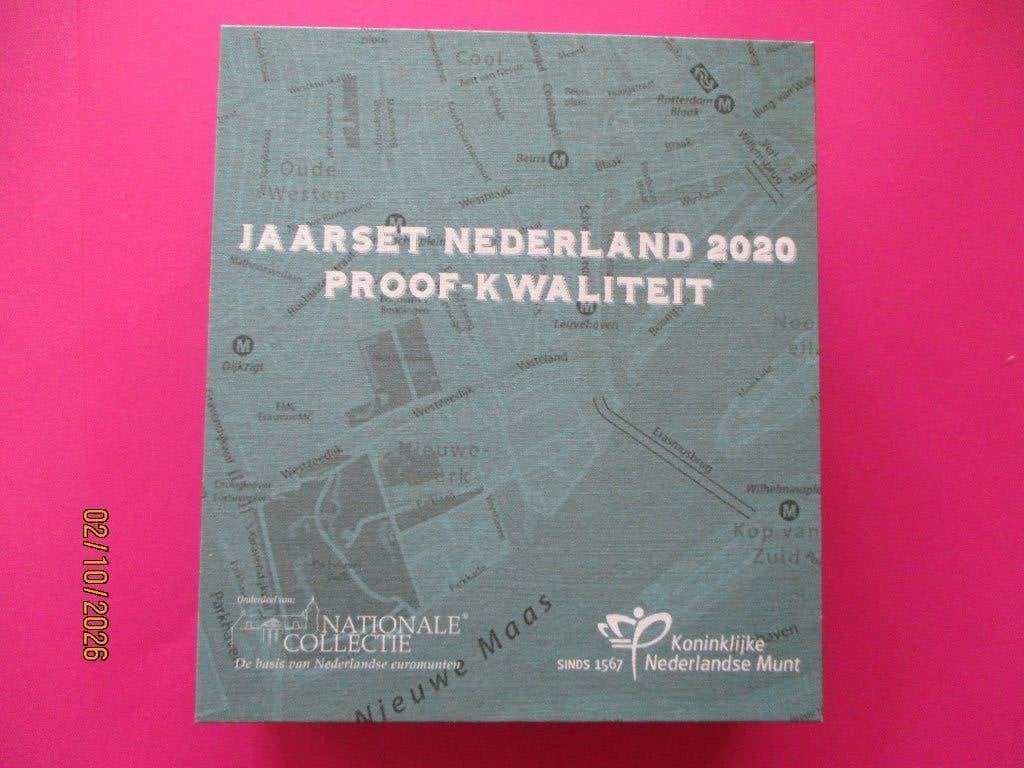 Jaarset Nederland 2020 Proof-kwaliteit - Rotterdam, Postzegels en Munten, Ophalen of Verzenden, Overige landen, Overige waardes