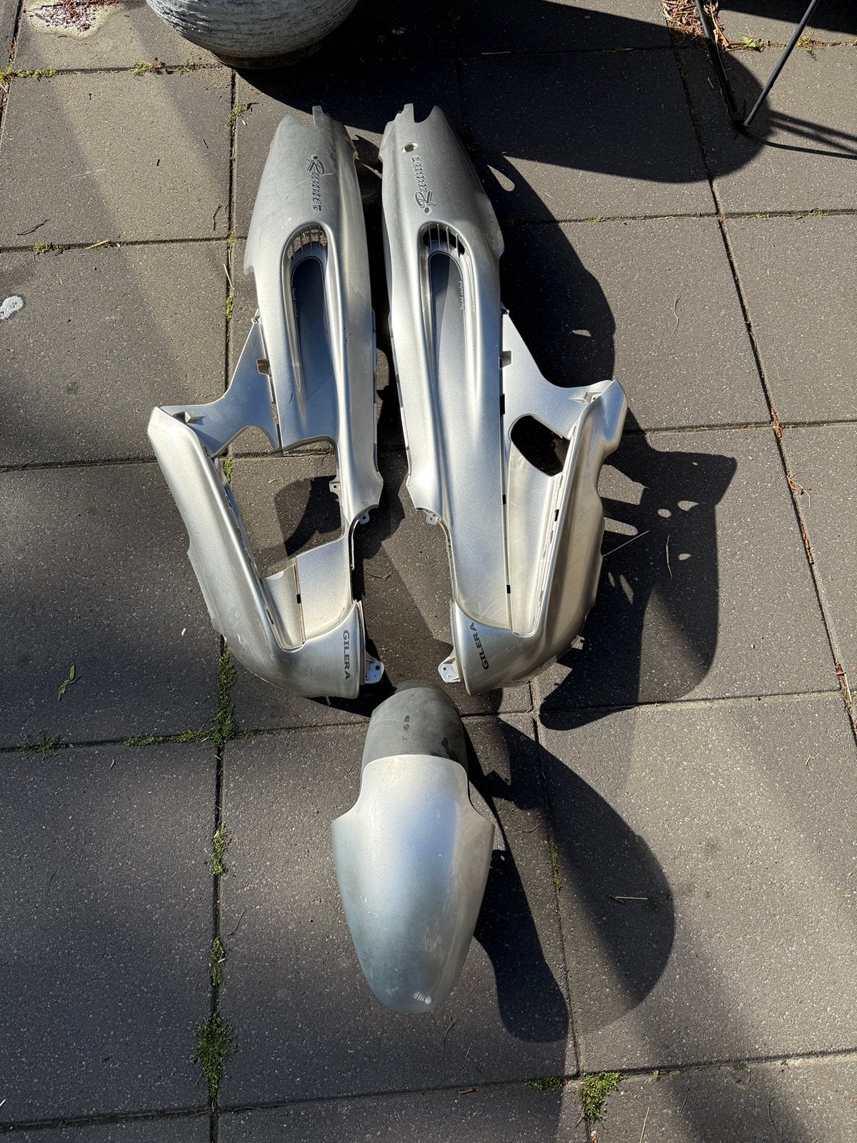 Zijkappen en spatbord Gilera runner, Fietsen en Brommers, Ophalen of Verzenden, Gebruikt, Kap, Piaggio