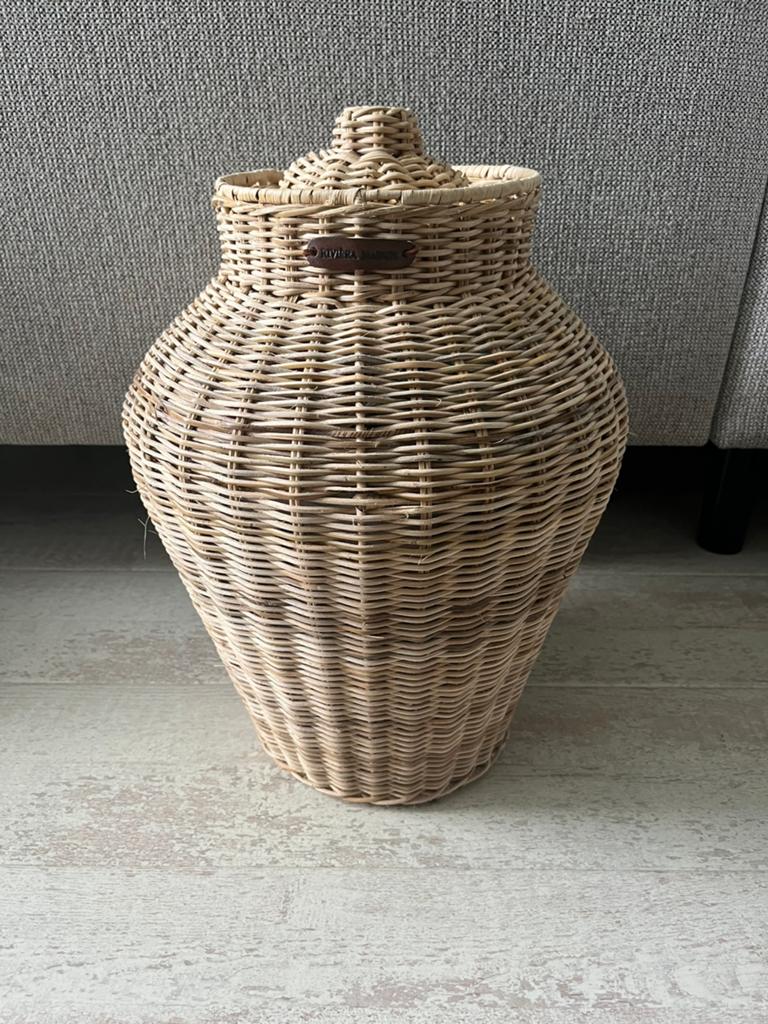 Te koop: Rivièra Maison rustic rattan Ginger Jar/pot, Ophalen of Verzenden, Nieuw, Overige materialen, Landelijk
