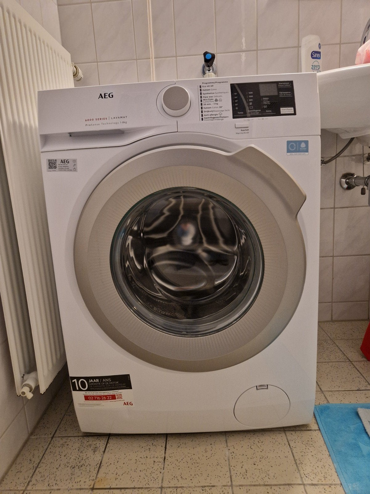 Bijna nieuw: A-energieklasse AEG 6000 ProSense 1-8k, Ophalen, Zo goed als nieuw, Voorlader, Energieklasse A of zuiniger