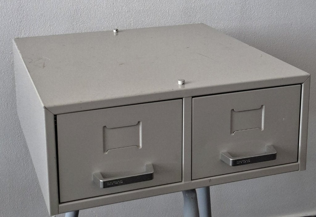 vintage Ahrend metalen ladeblok archief industrieel design, Ophalen of Verzenden