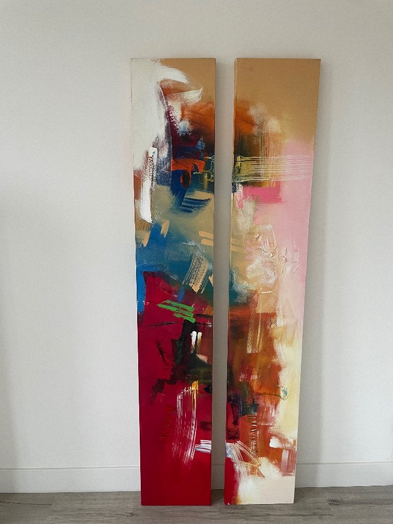 Schilderij, Antiek en Kunst, Kunst | Schilderijen | Modern, Ophalen, Handgeschilderd