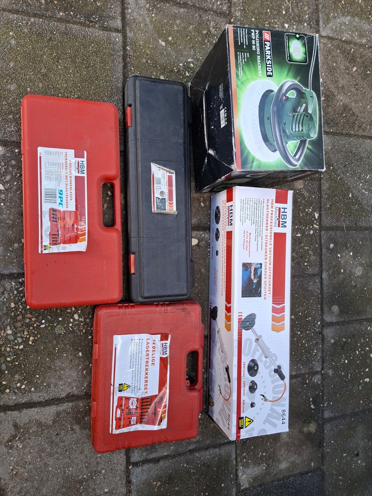 Lagertrek/uitdeuk gereedschap en polijst machine, Ophalen, Zo goed als nieuw