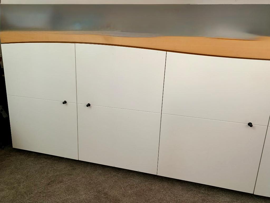 Dressoir, Castellijn, Huis en Inrichting, Kasten | Dressoirs, Ophalen, Met deur(en), Eikenhout, 200 cm of meer