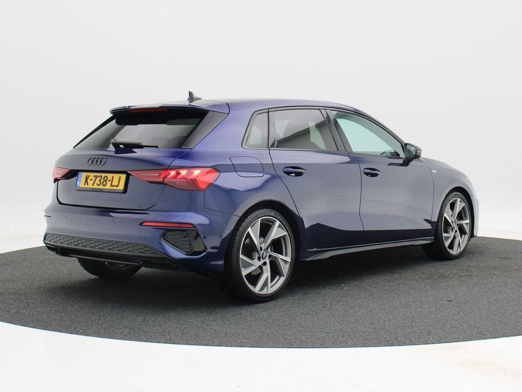 Audi A3 Sportback 35 TFSi 150 Pk Automaat S-line | Climatron, Auto's, Audi, 4 cilinders, 150 pk, Blauw, Leder en Stof