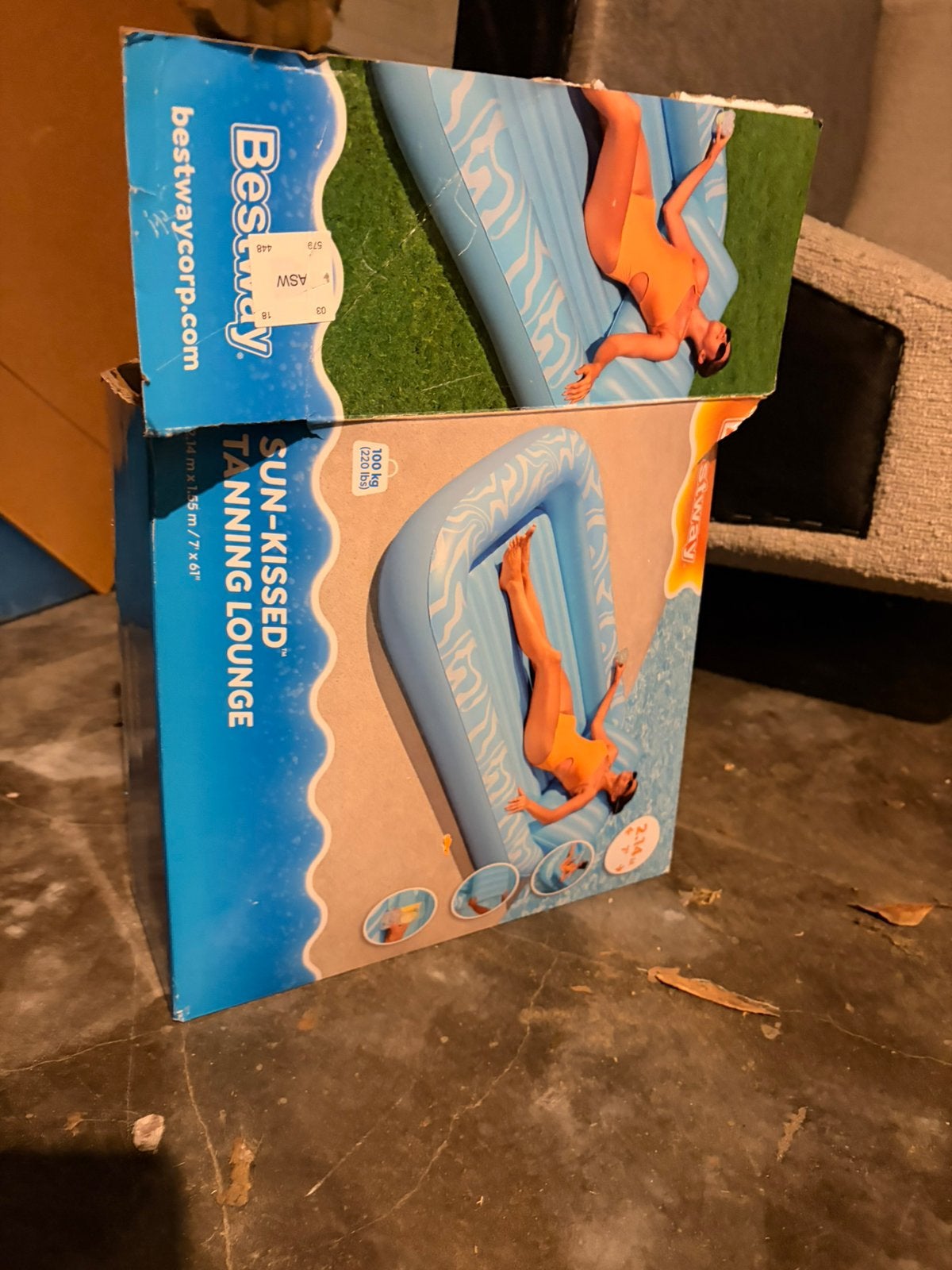 Opblaas tanning lounge, Kinderen en Baby's, Ophalen, Zo goed als nieuw