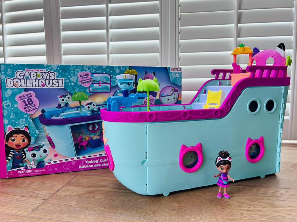Gabby’s poppenhuis meerminnenboot, Kinderen en Baby's, Speelgoed | Actiefiguren, Ophalen, Zo goed als nieuw