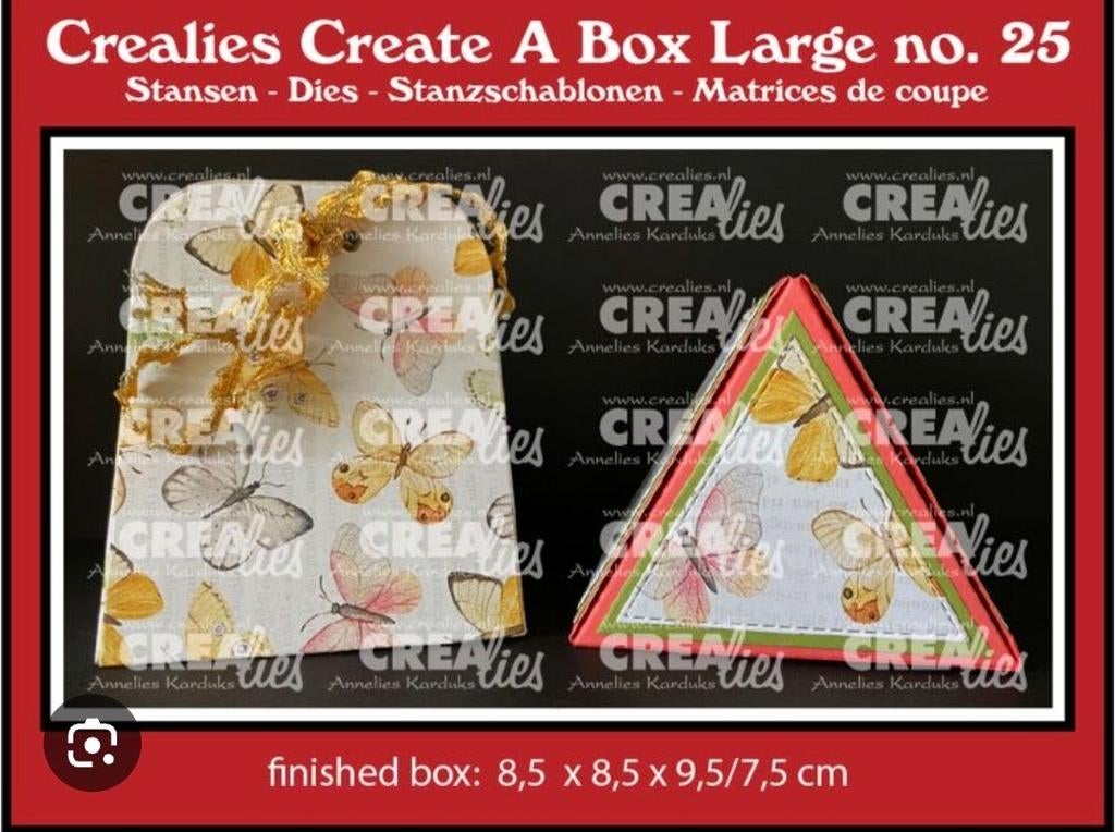 Nieuwe snijmal Crealies create a box large, Ophalen of Verzenden, Nieuw, Frame of Mal, Overige merken