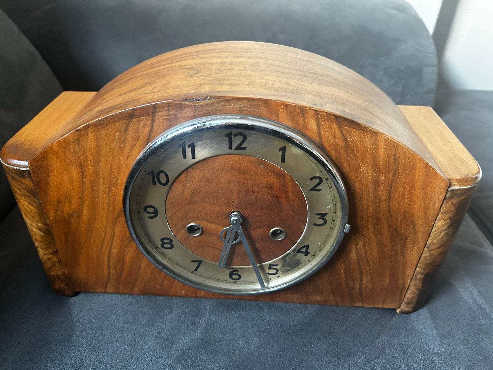 Antieke Junghans pendule tafelklok uit 1913, Antiek en Kunst, Ophalen of Verzenden
