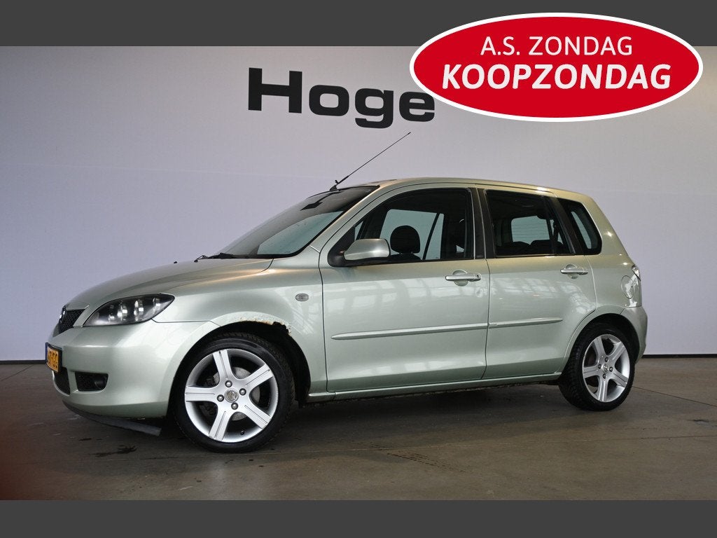 Mazda 2 1.4 Sportive Airco Trekhaak All in Prijs! Inruil Mog, Auto's, Voorwielaandrijving, 1025 kg, Gebruikt, Zwart