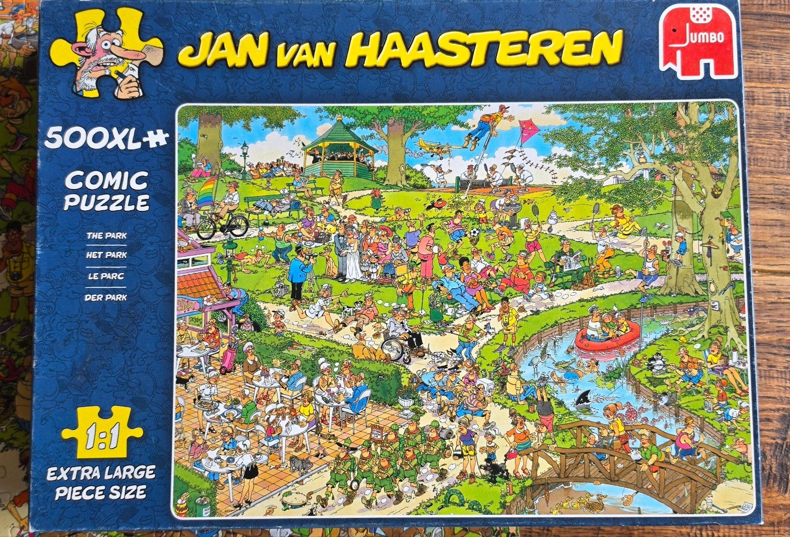 Jan van Haasteren 500 XL puzzel. Het Park, Ophalen of Verzenden, 500 t/m 1500 stukjes, Zo goed als nieuw