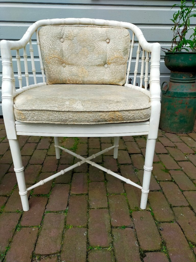 Stoelen, Gebruikt, Twee, Wit, Stof