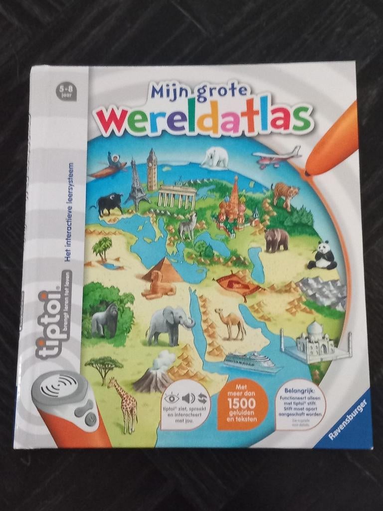 Mijn Grote Wereldatlas - Interactief Leersysteem Tiptoi, Onbekend, Ophalen of Verzenden, Zo goed als nieuw, Onbekend