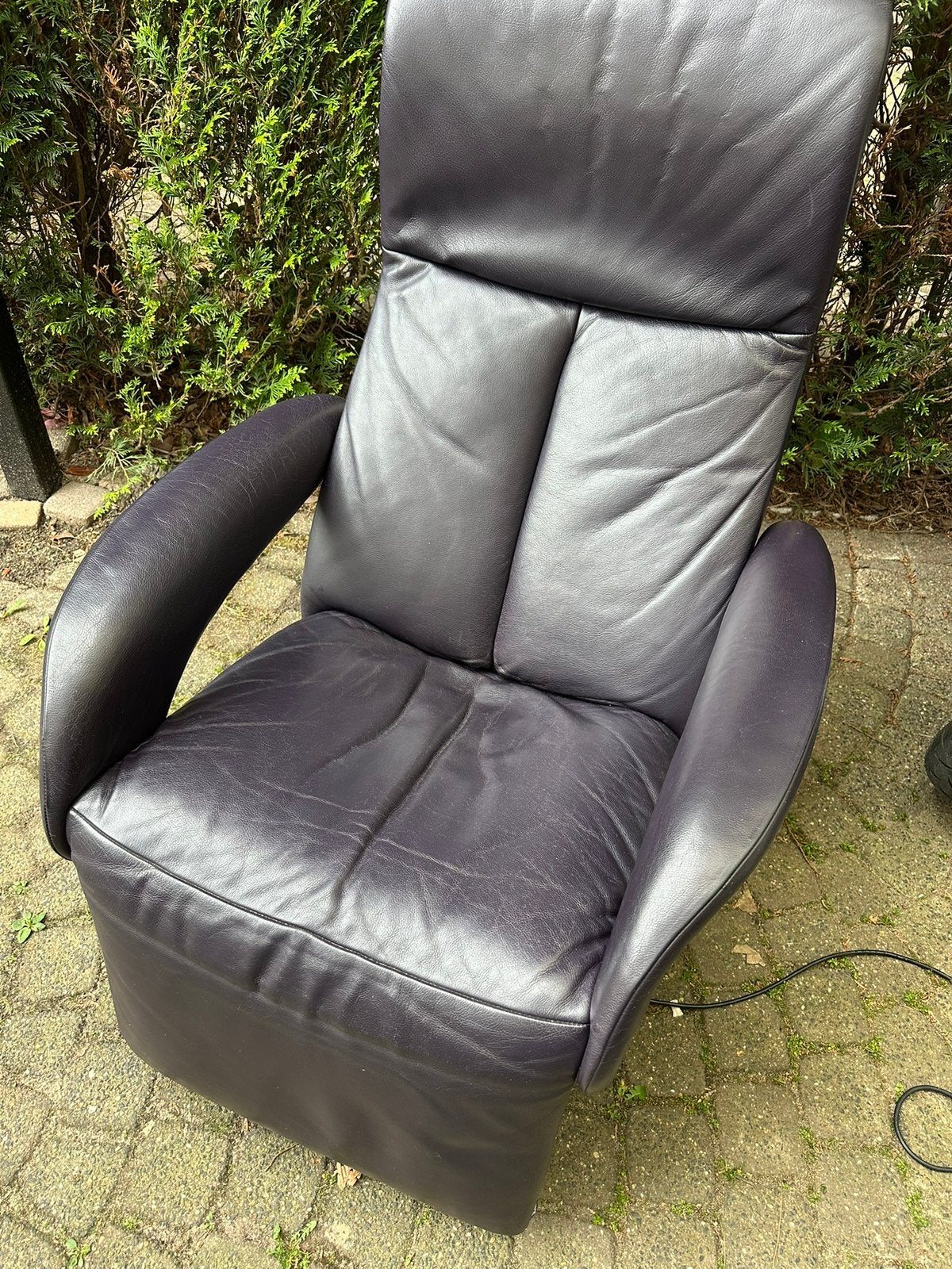 Jori elektrische relaxfauteuil met afstandsbediening, midi, Ophalen, Gebruikt, 50 tot 75 cm, Leer