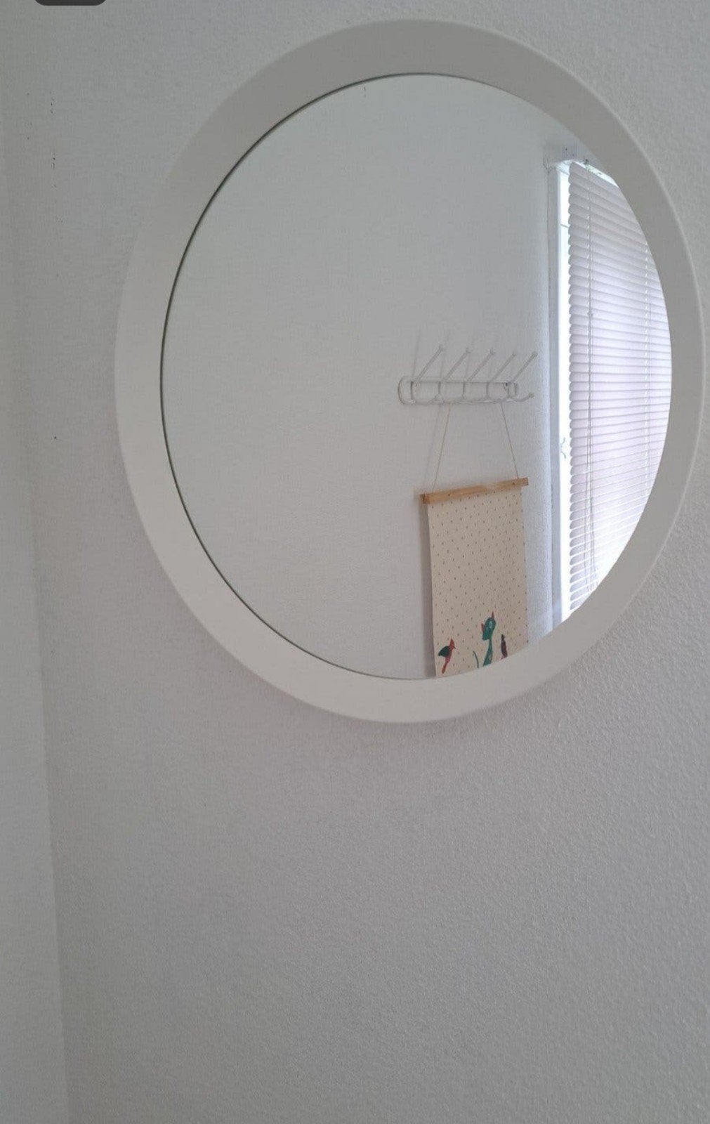 Ronde Ikea spiegel, Ophalen, Rond, Zo goed als nieuw, Minder dan 100 cm