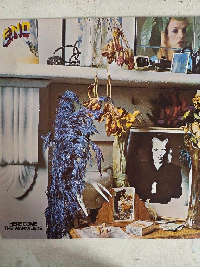 Vinyl lp ENO: HERE COME THE WARM JETS, LP, Gebruikt, Ophalen of Verzenden, Originele persing
